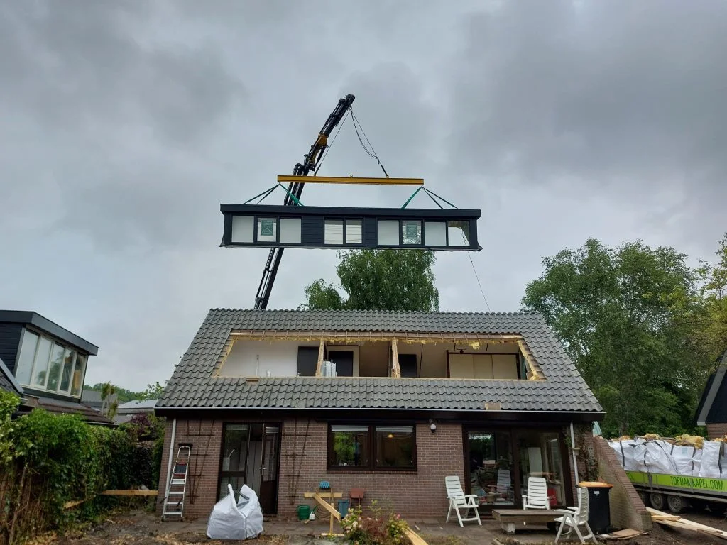 Topdakkapel plaatsing